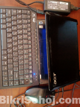 Mini Laptop+Key board+Mouse+Charger